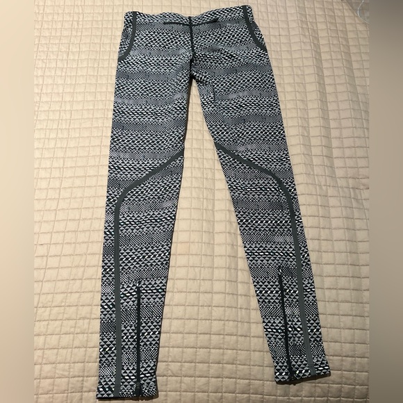 Nike | EUC! Epic *LUX* Tights Dri-Fit Running Reflective Long Leggings Geometric - Picture 12 of 15